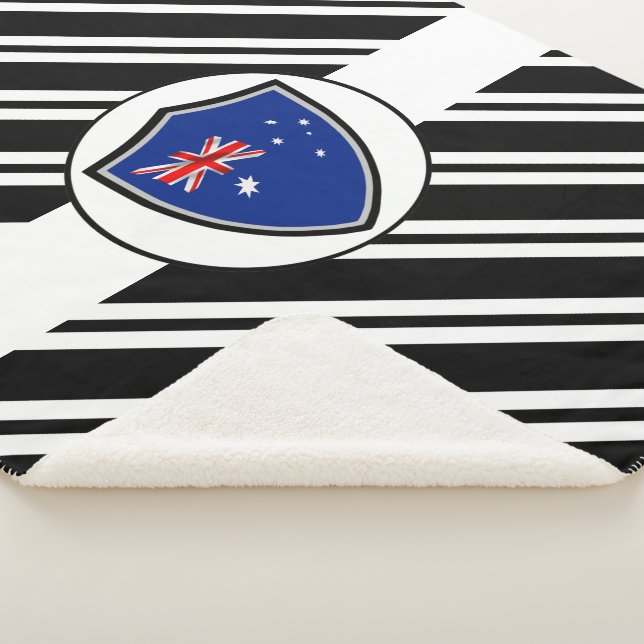 Cobertor Sherpa bandeira australiana (3/4)