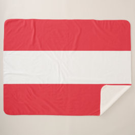 Cobertor Sherpa Bandeira Austríaca (Áustria) Sherpa Blanket