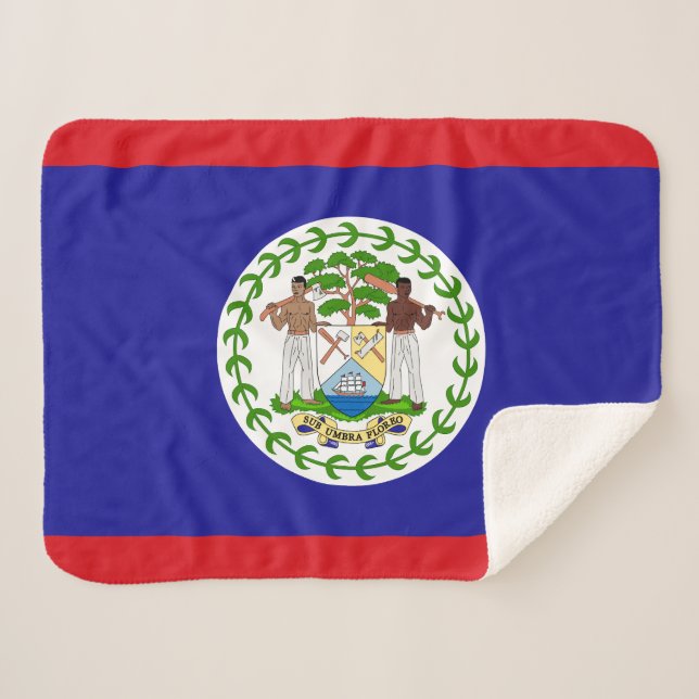 Cobertor Sherpa Bandeira Belizenha (Frente (Horizontal))