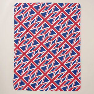 Cobertor Sherpa bandeira britânica