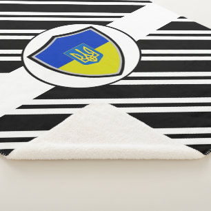 Cobertor Sherpa Bandeira casaco da Ucrânia Sherpa Blanket