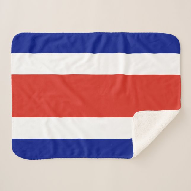 Cobertor Sherpa Bandeira Civil Costa Rica (Frente (Horizontal))