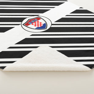 Cobertor Sherpa Bandeira croata