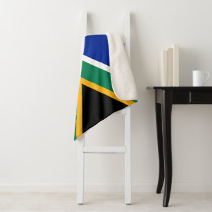 Cobertor Sherpa Bandeira da África do Sul