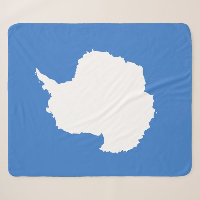 Cobertor Sherpa Bandeira da Antártida proposta (por Graham Bartram (Frente (Horizontal))