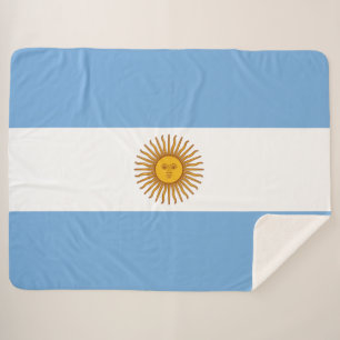Cobertor Sherpa Bandeira da Argentina