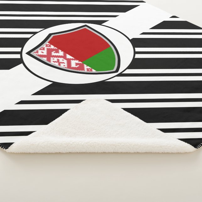 Cobertor Sherpa Bandeira da Bielorrússia (3/4)