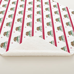 Cobertor Sherpa bandeira da Califórnia