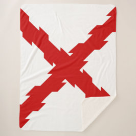 Cobertor Sherpa Bandeira da Cruz de Borgonha