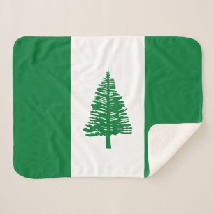Cobertor Sherpa Bandeira da Ilha Norfolk