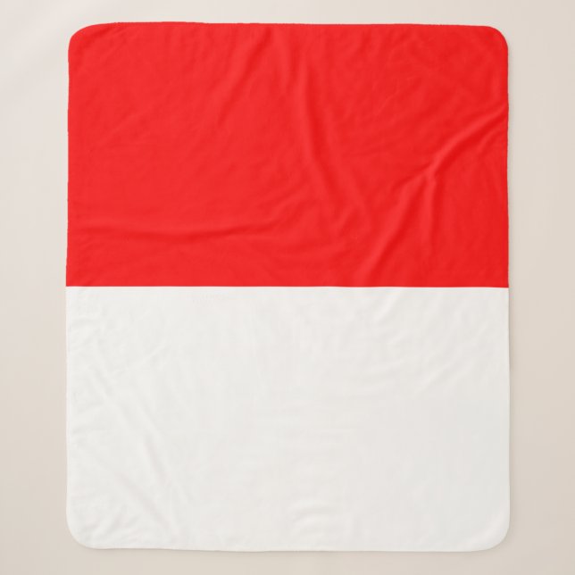 Cobertor Sherpa Bandeira da Indonésia (Indonésia) (Frente)