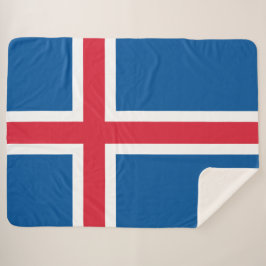 Cobertor Sherpa Bandeira da Islândia