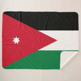 Cobertor Sherpa Bandeira da Jordânia