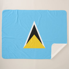 Cobertor Sherpa Bandeira da Lúcia Santo (Rua Lúcia) (Caribe)