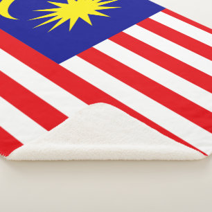 Cobertor Sherpa Bandeira da Malásia