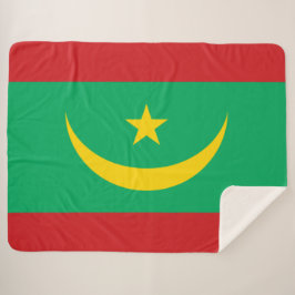 Cobertor Sherpa Bandeira da Mauritânia