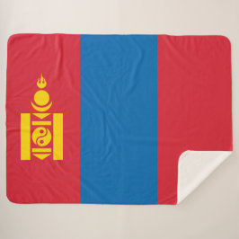 Cobertor Sherpa Bandeira da Mongólia