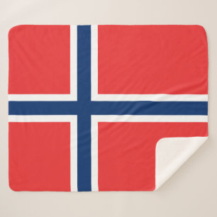 Cobertor Sherpa Bandeira da Noruega