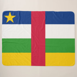 Cobertor Sherpa Bandeira da República Centro-Africana (RCA)