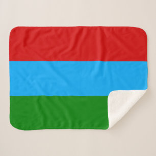 Cobertor Sherpa Bandeira da República da Carélia