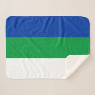 Cobertor Sherpa Bandeira da República Komi