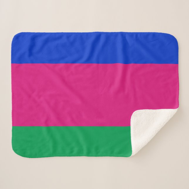 Cobertor Sherpa Bandeira da República Popular de Kuban (Frente (Horizontal))