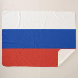 Cobertor Sherpa Bandeira da Rússia (Rússia)