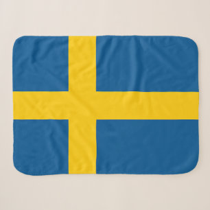 Cobertor Sherpa Bandeira da Suécia