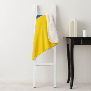 Cobertor Sherpa Bandeira da Ucrânia