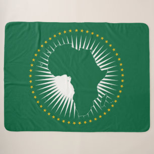 Cobertor Sherpa Bandeira da União Africana (África) (Panafrica)