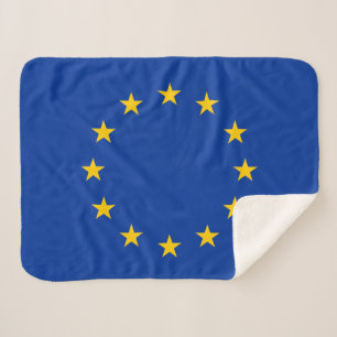 Cobertor Sherpa Bandeira da União Europeia