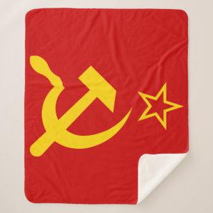 Cobertor Sherpa Bandeira da URSS - Bandeira da União Soviética