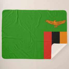 Cobertor Sherpa Bandeira da Zâmbia