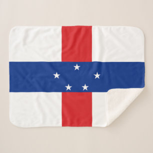 Cobertor Sherpa Bandeira das Antilhas Holandesas