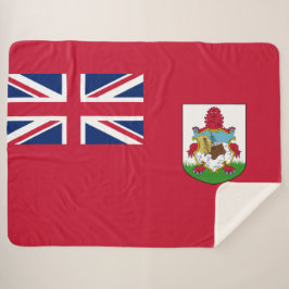 Cobertor Sherpa Bandeira das Bermudas (Bermudiano) (Ilhas Caribes)