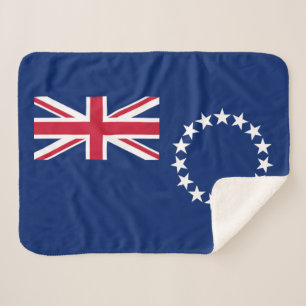 Cobertor Sherpa Bandeira das Ilhas Cook