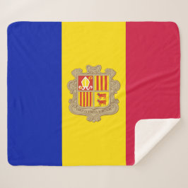 Cobertor Sherpa Bandeira de Andorra