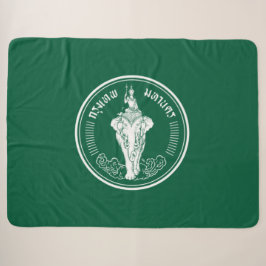 Cobertor Sherpa Bandeira de Bangkok (Cidade da Capital Tailandesa)