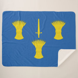 Cobertor Sherpa Bandeira de Cheshire (distrito do Reino Unido)