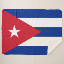 Cobertor Sherpa Bandeira de Cuba