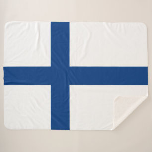 Cobertor Sherpa Bandeira de Finlandia