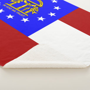 Cobertor Sherpa Bandeira de Geórgia