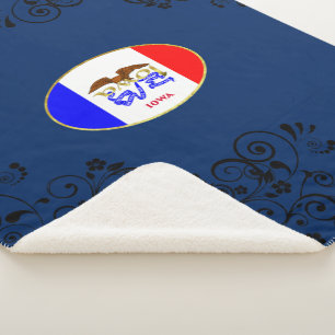 Cobertor Sherpa Bandeira de Iowa
