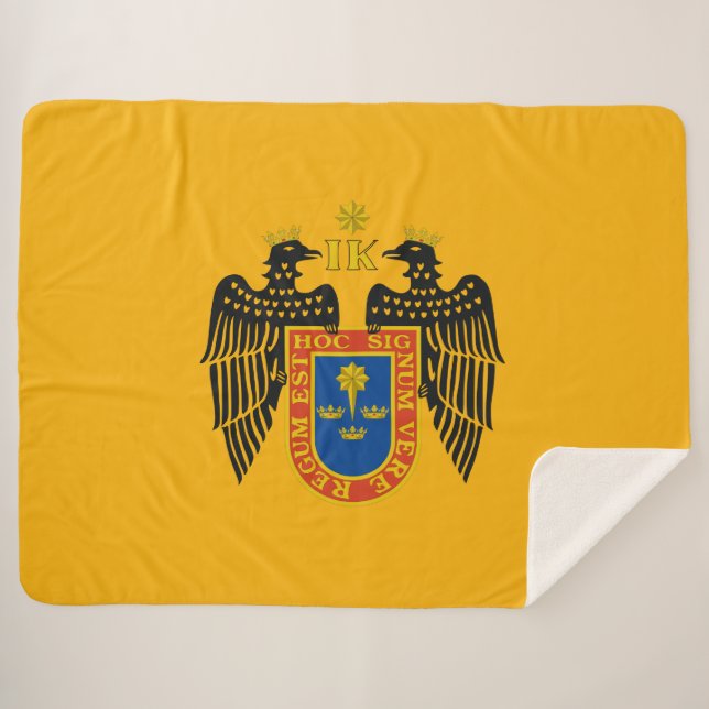 Cobertor Sherpa Bandeira de Lima (Peru) (Frente (Horizontal))