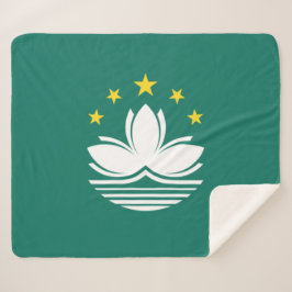 Cobertor Sherpa Bandeira de Macau (região chinesa)