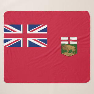 Cobertor Sherpa Bandeira de Manitoba