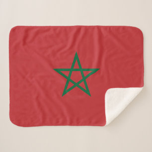 Cobertor Sherpa Bandeira de Marrocos