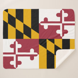 Cobertor Sherpa Bandeira de Maryland (Estado dos EUA)
