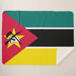 Cobertor Sherpa Bandeira de Moçambique (Bandeira Nacional)
