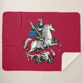 Cobertor Sherpa Bandeira de Moscou (capital russa)